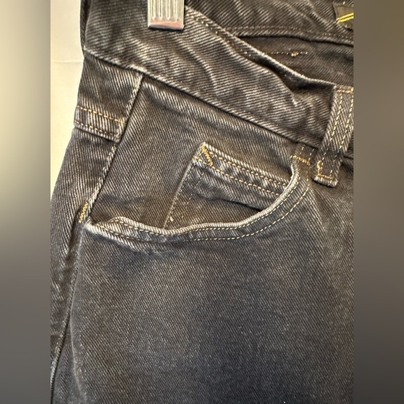 Vintage 90s Marithe Francois Girbaud Black Jeans Women’s Size 20-29x29 Tapered - Picture 4 of 10